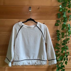 Creme & Black Moon River Sweater